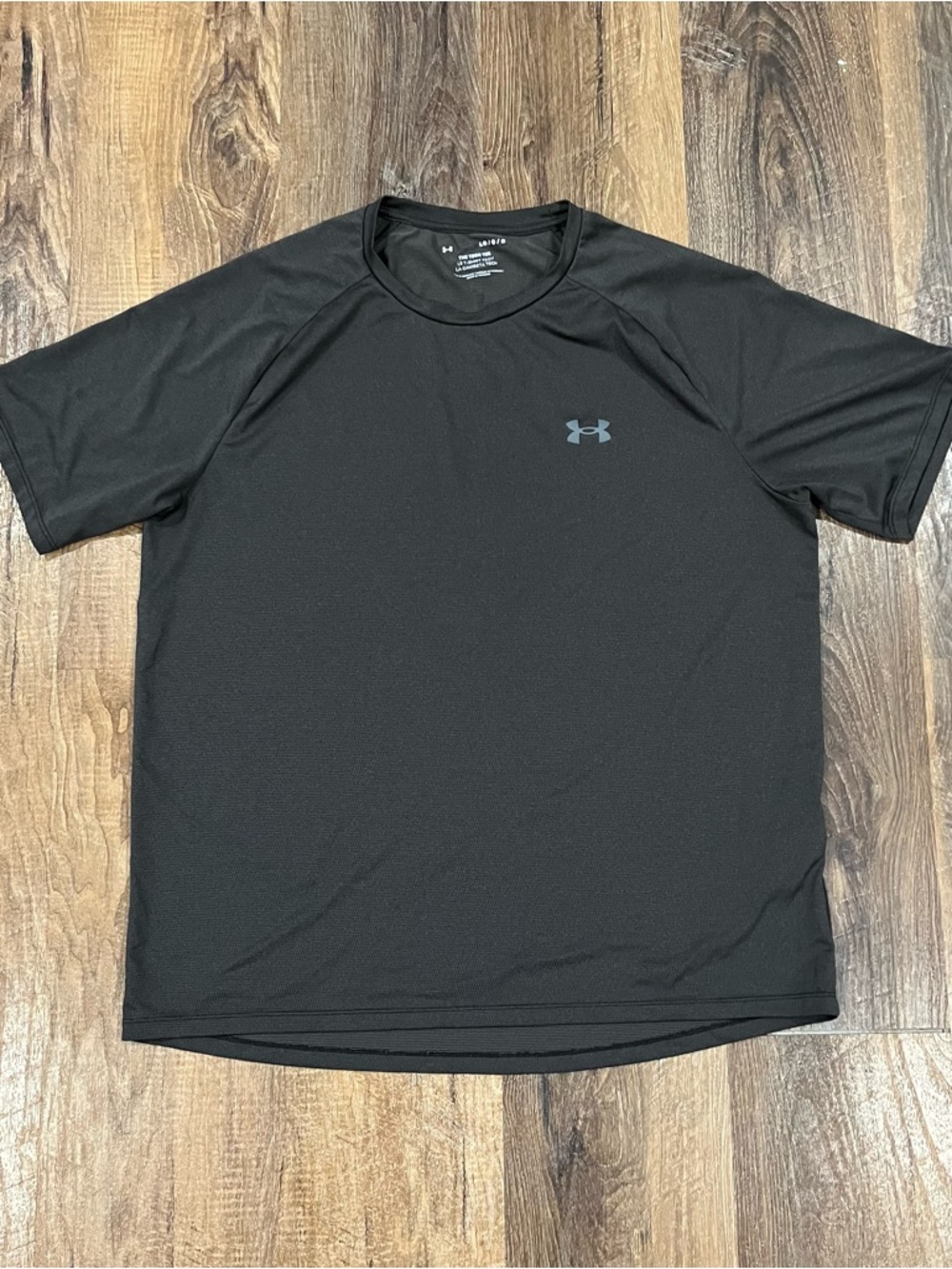 Under Armour Shirt Charcoal Gray Tech Tee Loose Short Sleeve Athletic 1345317